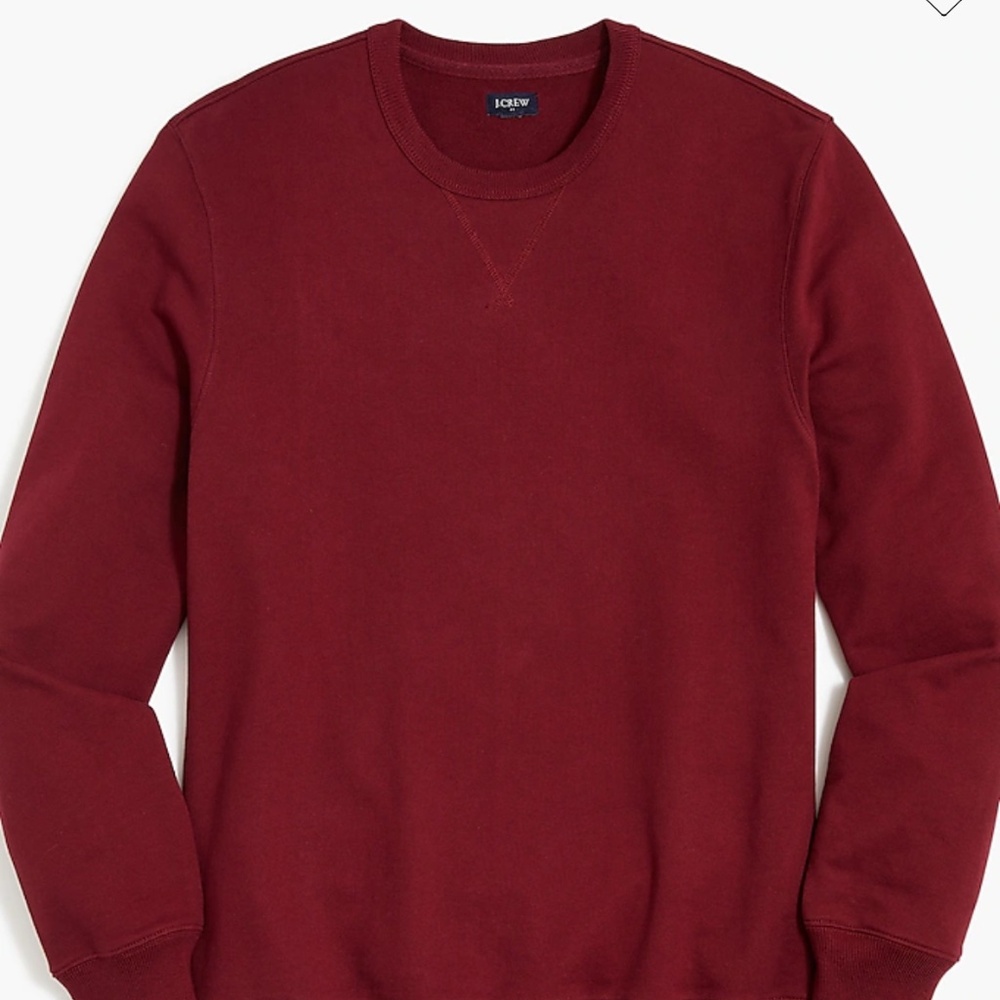 J CREW Men’s Sweatshirt - Cotton Terry Crewneck, Medium